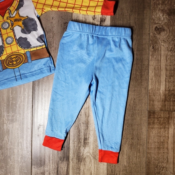 Disney Pixar Toy Story Cowboy Woody Character Toddler Boy Cosplay Snug Fit PJs - Picture 8 of 13
